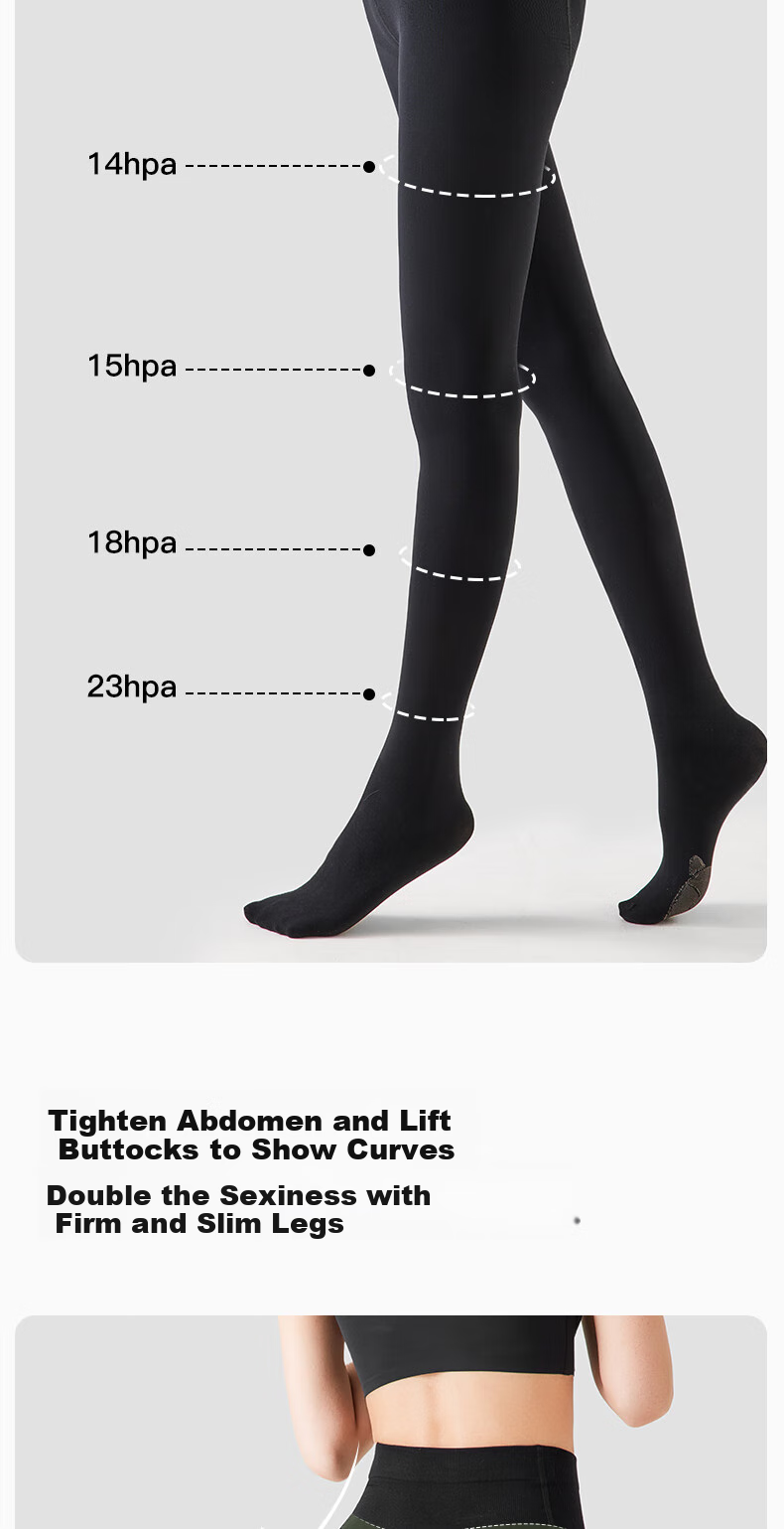 BONAS 2026 New Women's Leggings, Spring And Autumn Thin Style, Bare-Leg Effect, 480D Pressure Socks, Warm Black Pantyhose 5