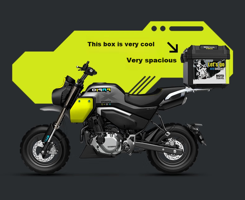 Lingdongli Electric Scooter Trunk, Motorcycle Tailbox, Universal Food Delivery Box, Electric Bike Storage Case, 45-Liter Storage Box, Large Plastic Container 15