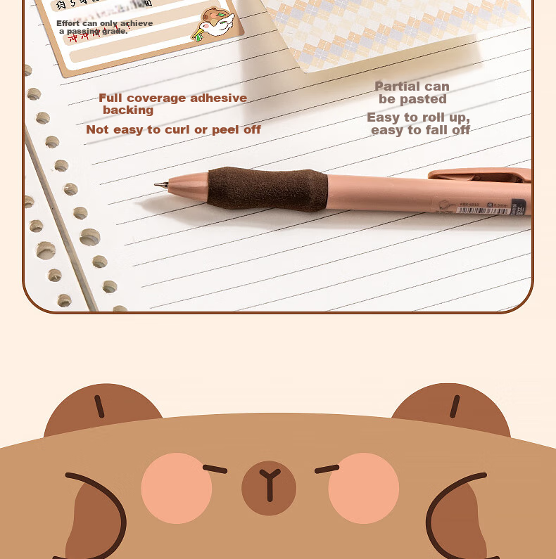 Youth Companion Sticky Notes Labels 210 Sheets Office Student Supplies Stationery Retractable High-Value Study Memo Anti-Anxiety + Lucky Rainbow Two-Box Set LG-43351 5