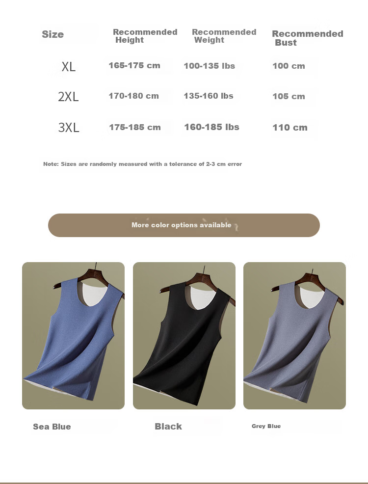 Hengyuanxiang 2-Piece Men's Thermal Vest, Winter Season [Containing Cashmere And Silk], German Wool Undershirt Vest Sleeveless Jacket for Me 13