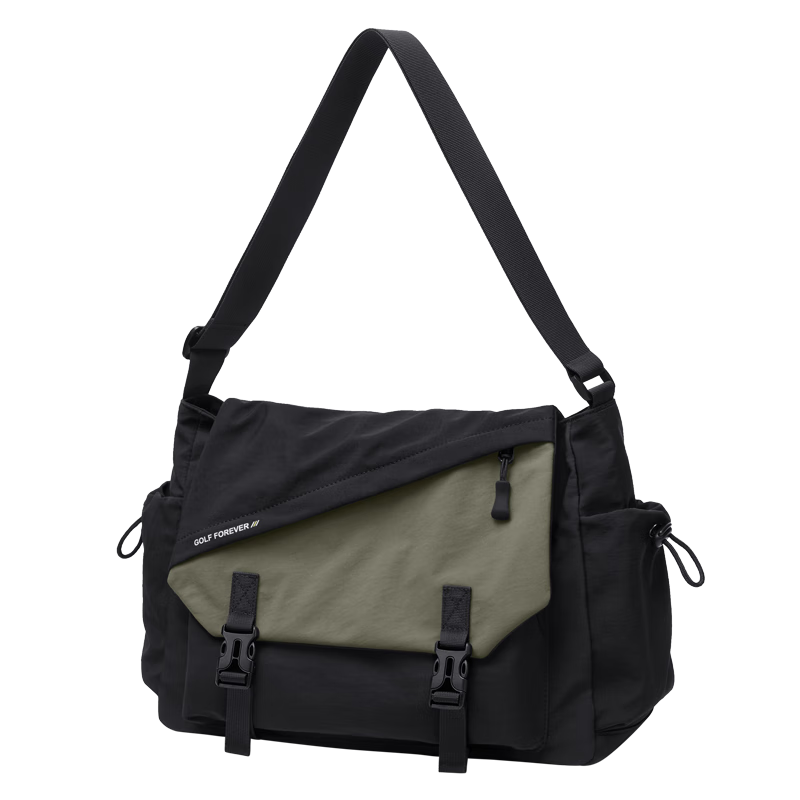 GOLF Lightweight Waterproof Crossbody Shoulder Bag for Men and Women, Outdoor Cycling Sports Bag, Phone and iPad Holder, Student Bag
