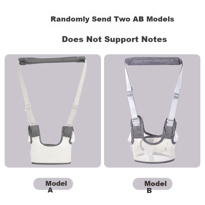 Aibaoshi Baby Walking Strap, Anti-Lost Traction Rope, Safe And Non-Choking, All-Season Breathable Style, Starry Gray, S360