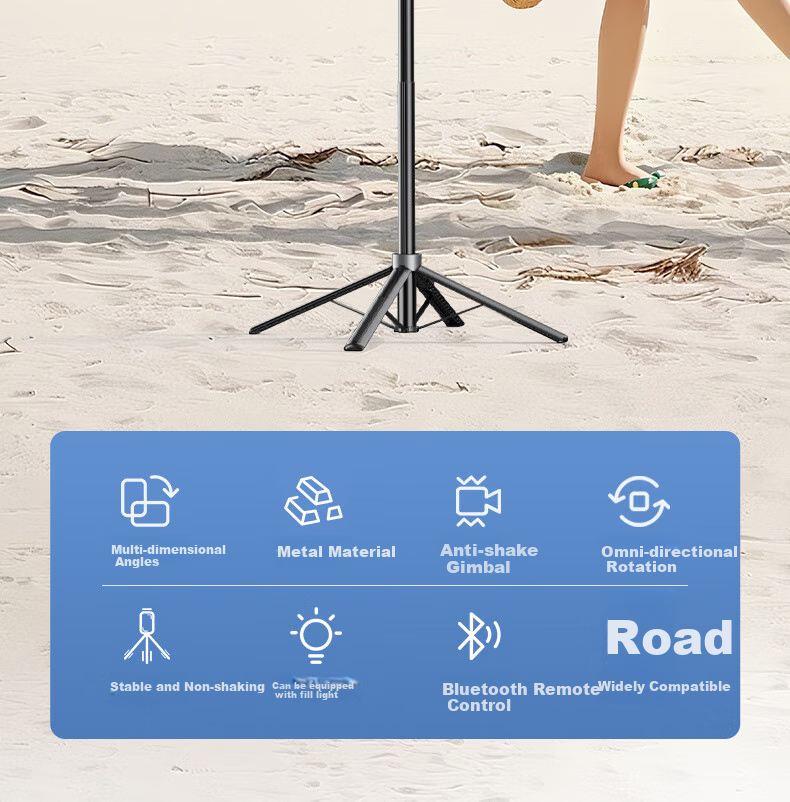 PHILIPS Mini Handheld Selfie Stick for DJI Action6/5pro/4 Action Cameras, Portable Travel Photography Tool, Outdoor Live Streaming And Vlog Shooting Tripod 5315 2