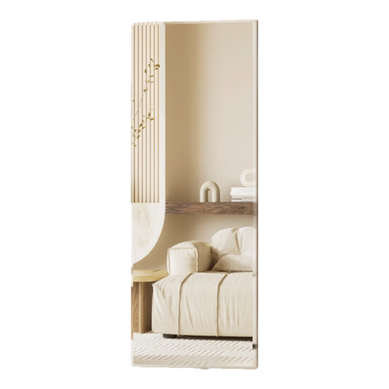 Anerya Full-Length Mirror, Wall-Mounted Self-Adhesive Dressing Mirror, No Drilling Required, for Home Use in Bedroom And Makeup Room