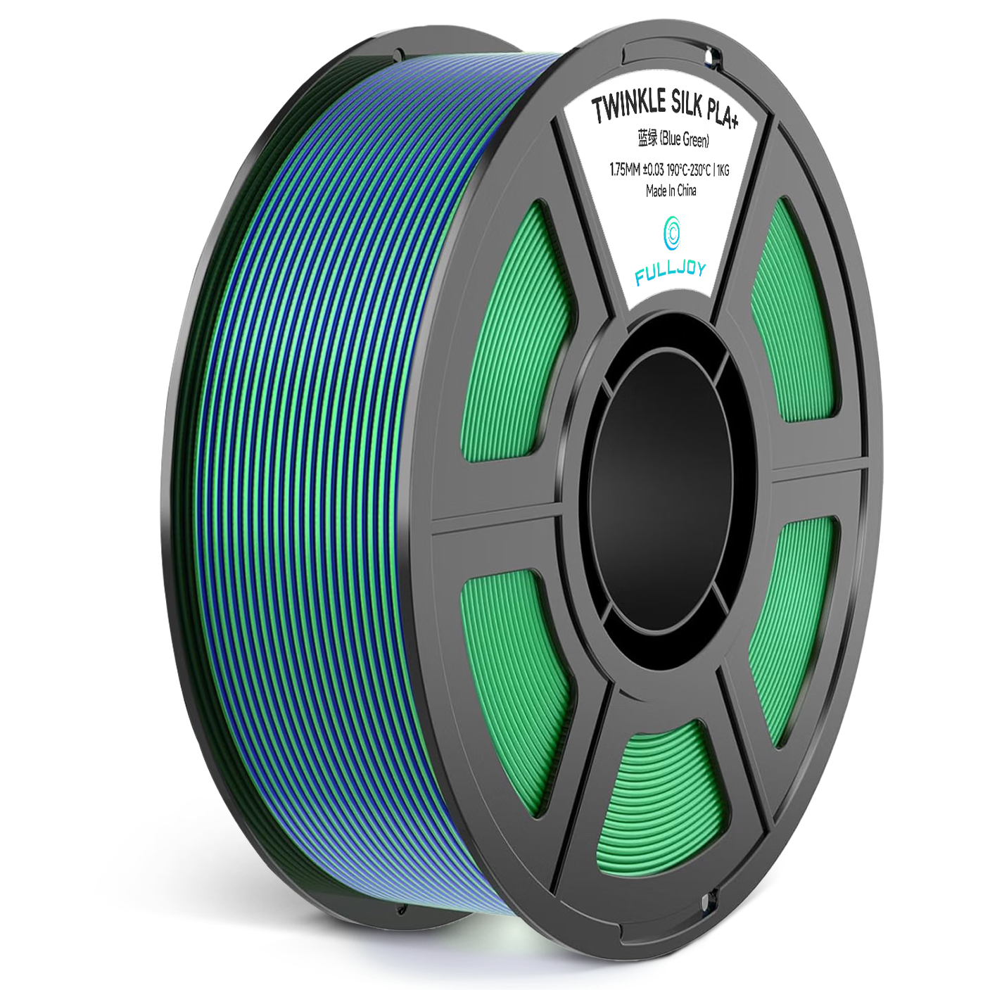 FULLJOY 3D Printing Filament SilkPLA+ Shiny Silk Dual-Color Multi-Color Tri-Color Gradient Texture Vivid Colors Compatible with Tazhu Chuangxiang 3D Printer FDM