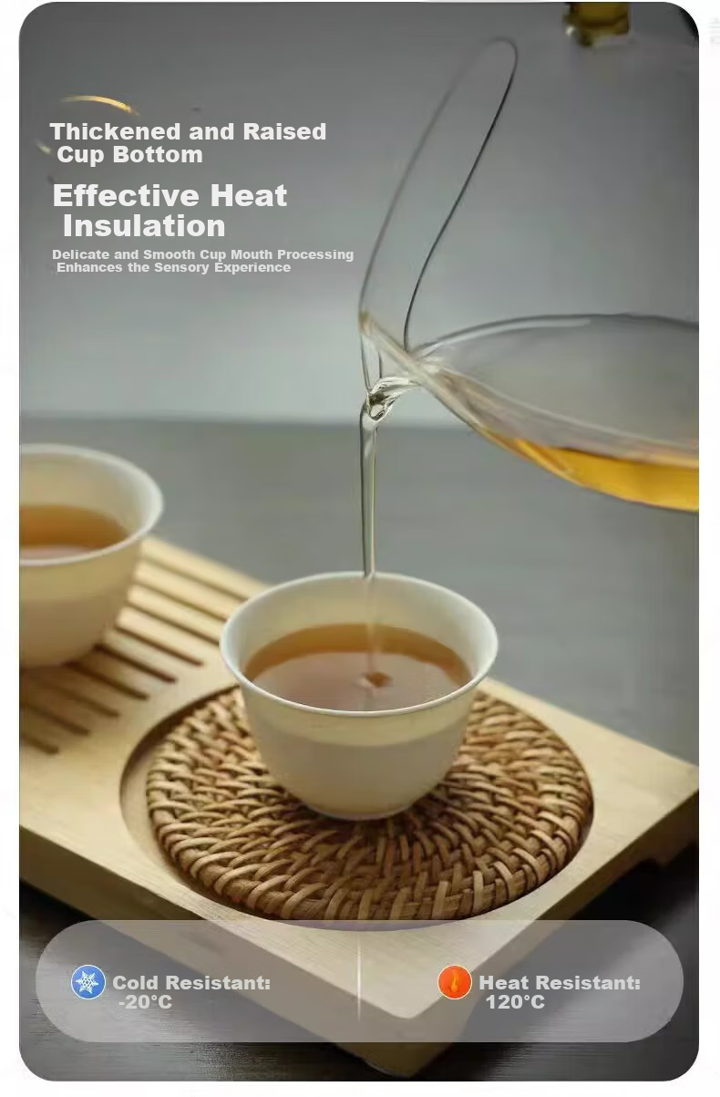 Xiduomi Disposable Tea Cups, Kung Fu Tea Set, Rice Husk Cups, Kung Fu Tea Ceremony Small Cups And Bowls, High-End Heat-Resistant with Elegant Desig 6