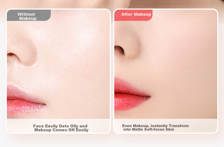 Meifuyu Double-Sided Flocked Powder Puff (Thin Round Shape), 3 Pieces, CT Replacement for Loose Powder Puff, Setting Makeup, MF8559 10