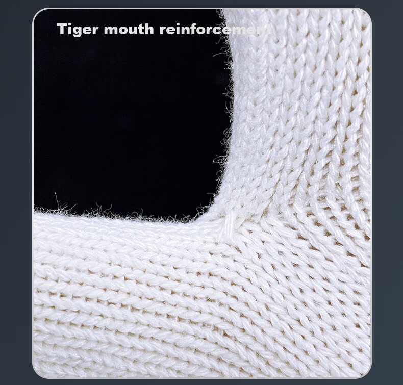 Shengfang Gloves, Labor Protection, Wear-Resistant, Work Anti-Slip, Cotton Padded, Thickened White Cotton Yarn, Construction Site Gloves, 800G Thickened, 24 Pairs 5