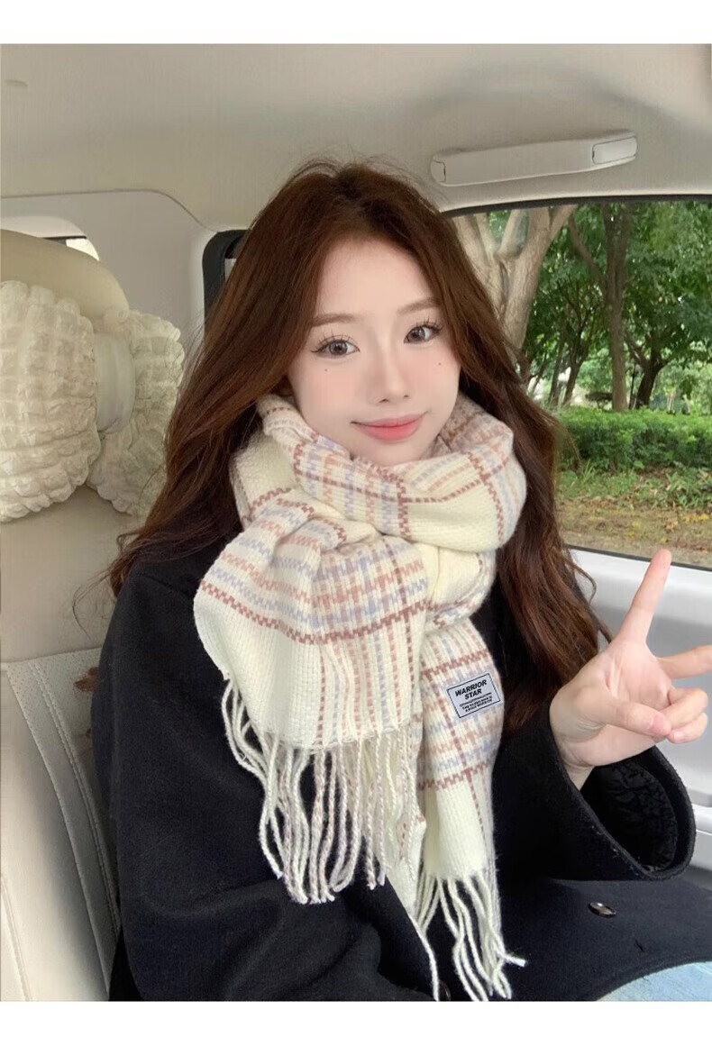 Warrior Women's Scarf Autumn Winter 2025 New Versatile Silk Scarf Student Warm Neck Warmer Birthday Gift Shawl Korean Style 3