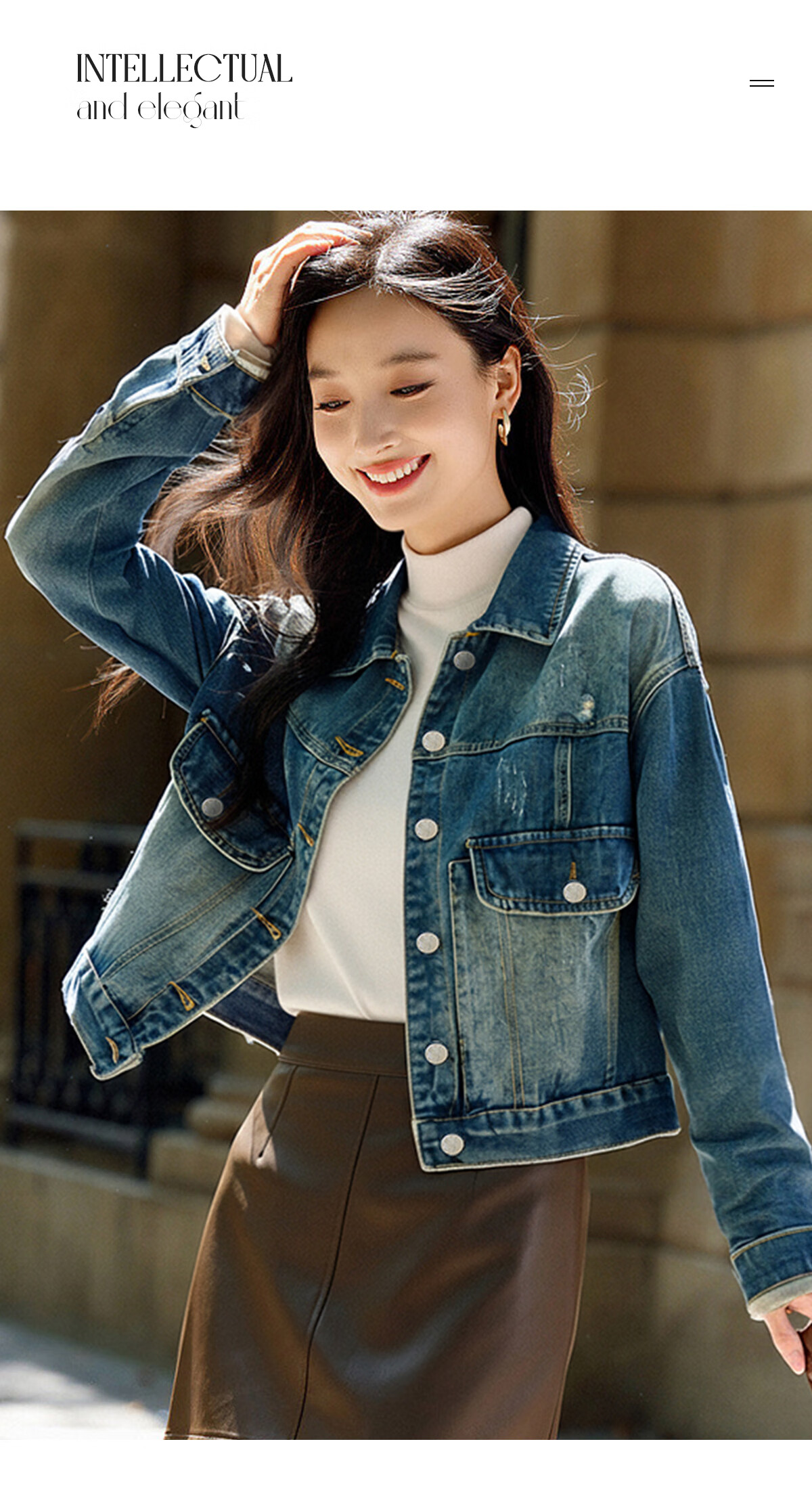 Chushen Spring Autumn Denim Short Jacket Women Turn-down Collar Pocket Vintage Niche Versatile Fashion Top S143U5005 8