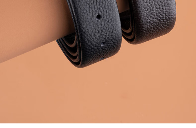 Jeanswest Men's Genuine Leather Belt Strap Without Buckle Trendy Headless Belt Strap 2