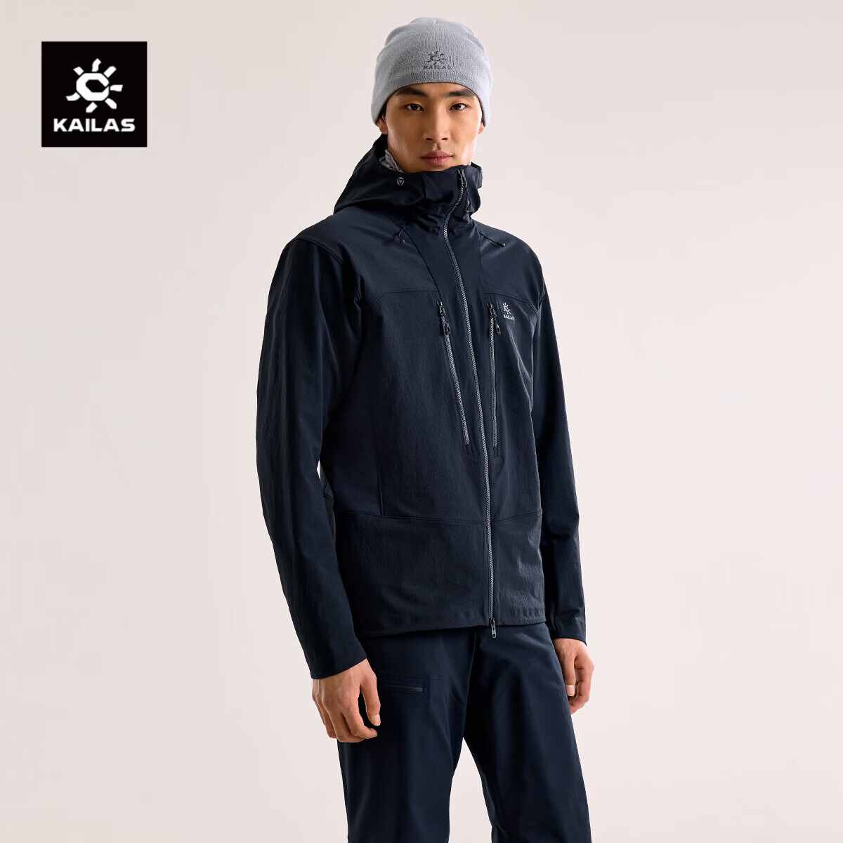KAILAS M8-PRO Soft Shell Jacket, Hooded Coat, CORDURA Tear-Resistant Elastic Outdoor Climbing Mountaineering Suit for Me