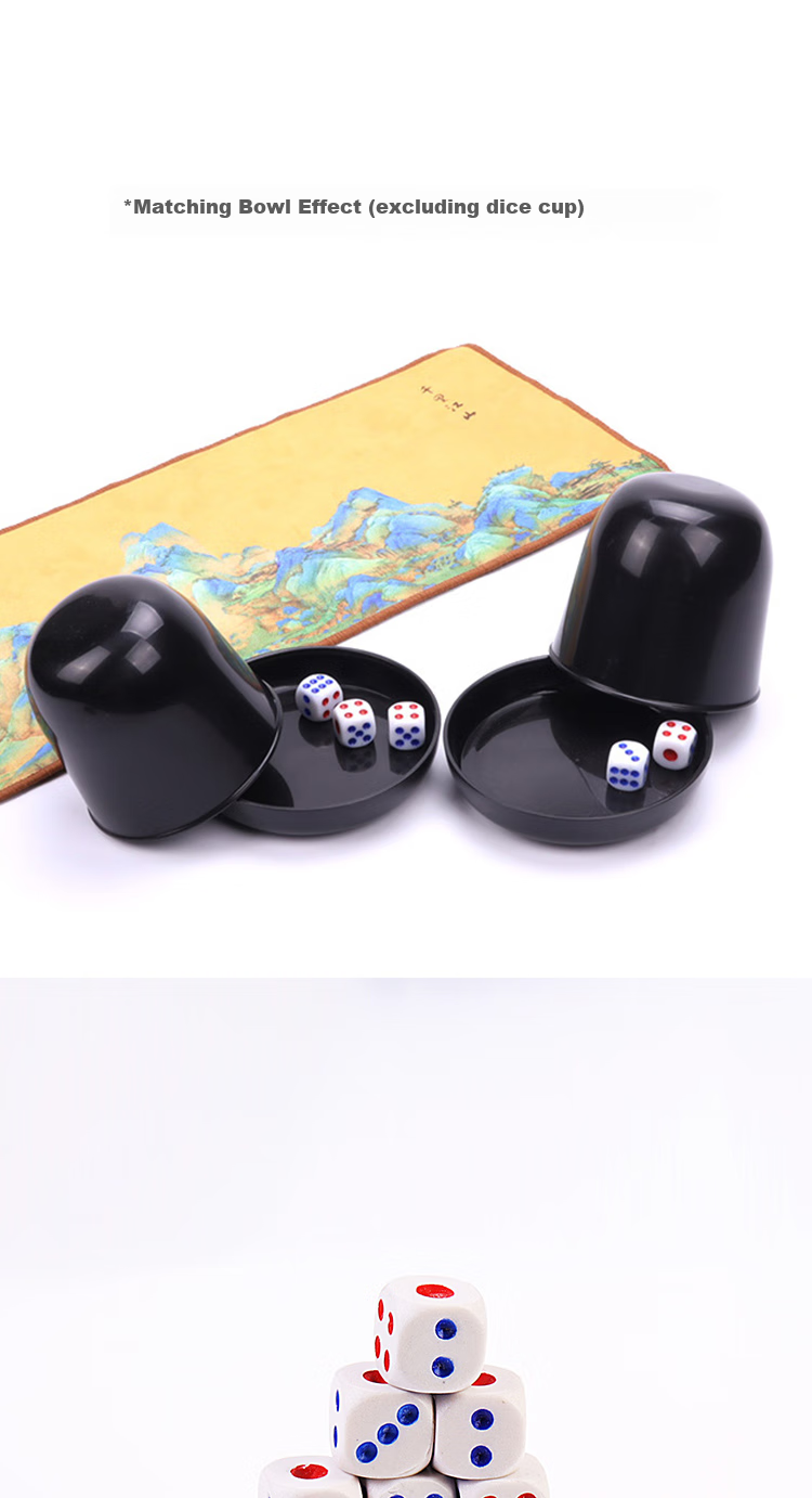 Shenglv Large Dice, Colorful Dice, Dice Cup, Sieve, Mahjong Game Dice, Large Size No. 14 Pips 6