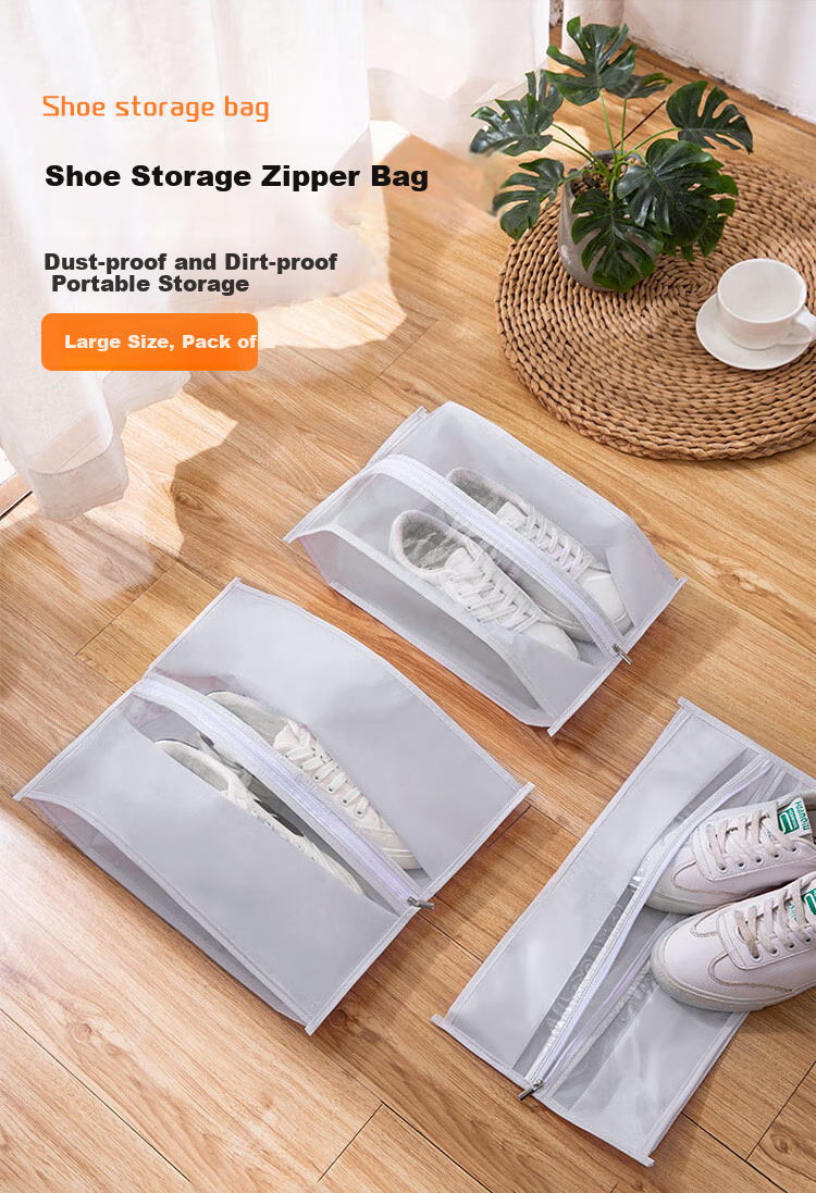 Banzheni Shoe Storage Bag, Portable Large Suitcase for Travel, Sneaker Organizer, Dust-Proof Gadget for Business Trips And Daily Use 3