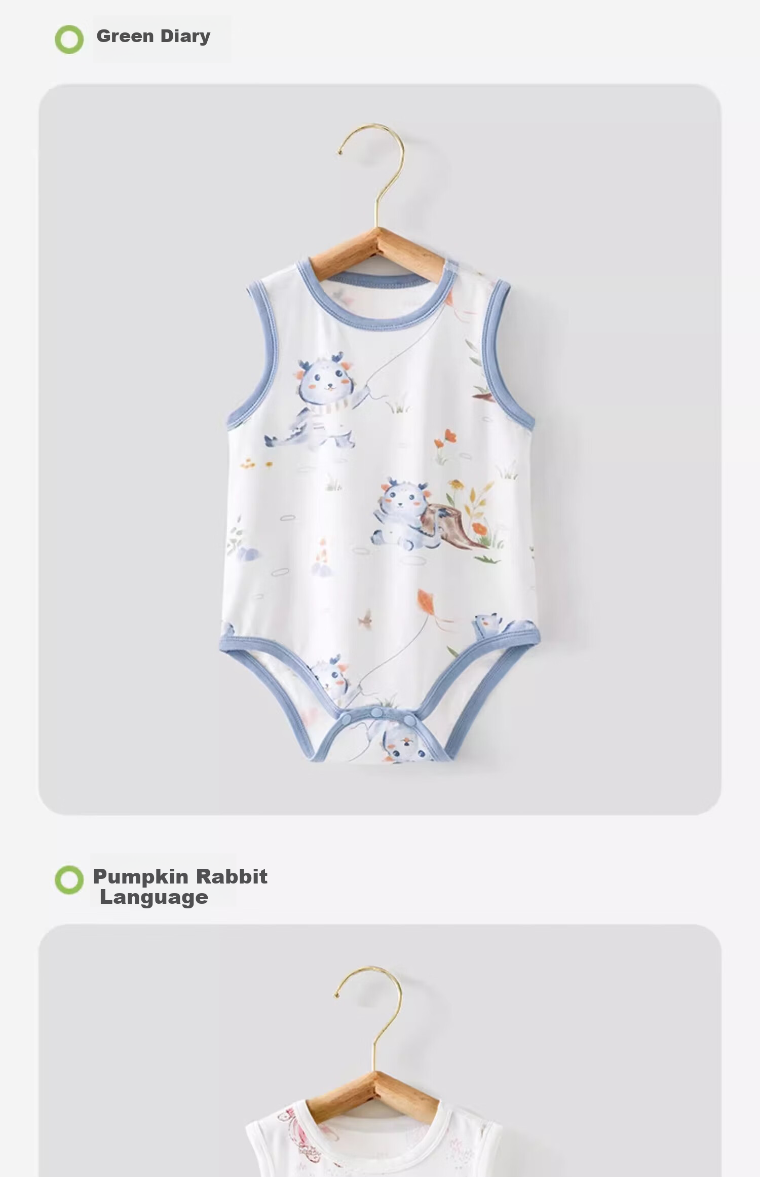 Beitaisi Baby Clothes, Summer Thin Onesie, Newborn Infant Yokesi Sleeveless Vest Bodysuit Romper 26