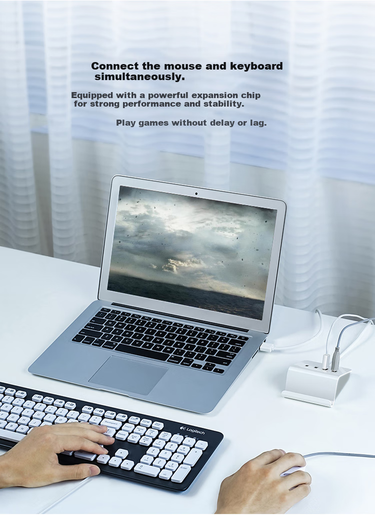 Jinghua Type-C External Sound Card, USB Hub with One-To Splitter, HUB Expansion Dock for Computer, Laptop And Desktop, Connects to 3.5mm Headphones And Speakers, Converter Head, Alloy N801 5