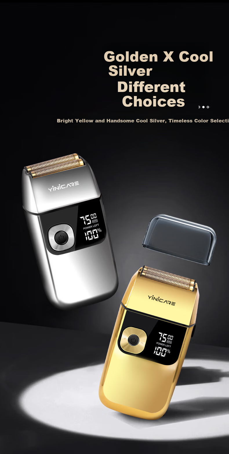 Yier [Germany] Electric Shaver with Brightening Function, New Magnetic Levitation Hair Clipper for Shaving Head, Professional Hair Salon Use, Reciprocating Razor for Shaving Head, YLF-999 12