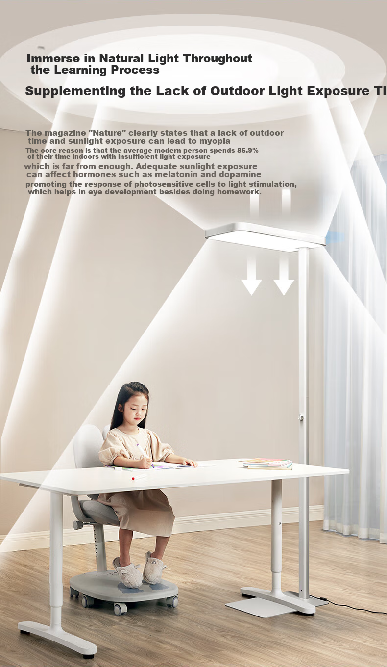 Moonlight Forest Bright Pure Red Light Vertical Eye Protection Lamp Full Spectrum Large Desk Lamp Children's Student Reading Desk Lamp 4