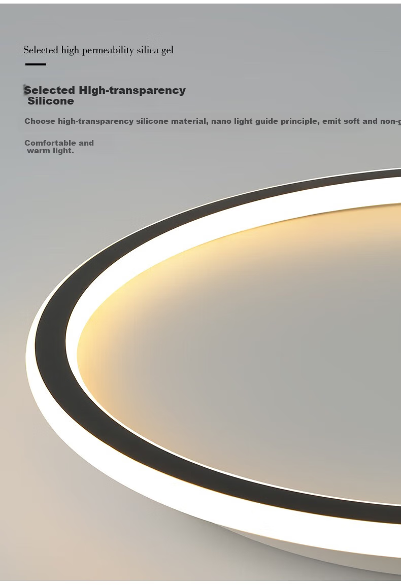 Dengling Minimalist Bedroom Ceiling Light, Full Spectrum Eye Protection, Anti-Blue Light, Ultra-Thin Round Nordic Simple Lighting Fixture 6