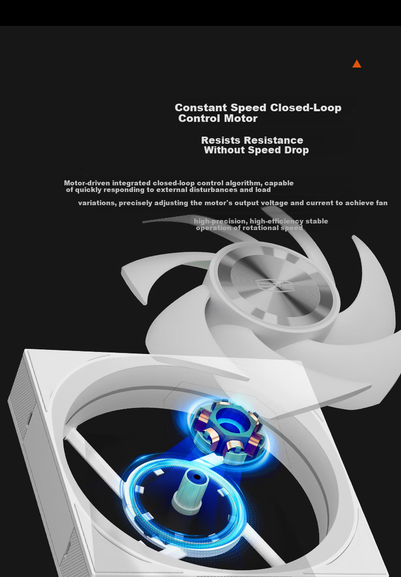 PCCOOLER Light Wing F7 X120 ARGB White, Jingye 12cm Case Fan, Wireless Building Block Connection/ARGB Lighting Sync/PWM Temperature Control Speed Adjustment/Dual Ball Bearing 9