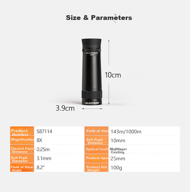 Xingtelang American Brand 8x25 Binoculars, High Magnification, Portable Handheld Telescope for Bird Watching And Scenic Views 8