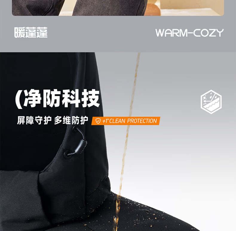 361° Men's Autumn Winter Three-Protection Water-Repellent Short Hooded Down Jacket 652544301D-2 2