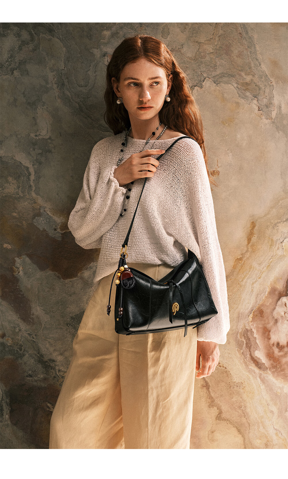 Cnoles Women's Large Capacity Crossbody Bag Genuine Leather Luxury Hobo Shoulder Bag Premium Ladies Bag 9