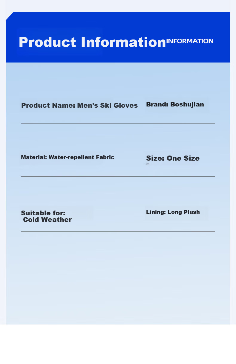 BOSHUJIAN Winter Gloves for Cycling And Skiing, Thickened Warm Gloves for Men And Women Students, Water-Repellent Windproof Cold-Resistant Winter Gloves 14