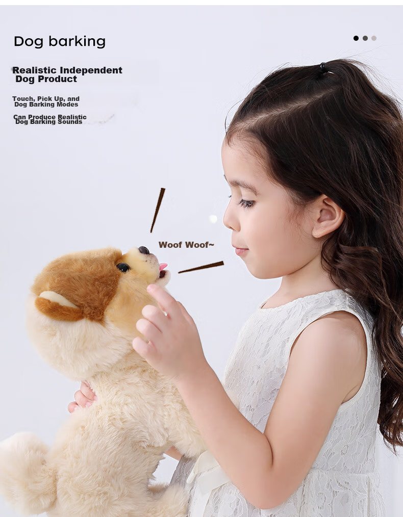 Tiantianwang Milk Drinking Pomeranian Dog Children's Toy for Girls And Boys Aged 3-6, Smart Robot Dog Educational Toy Birthday Gift Box 10