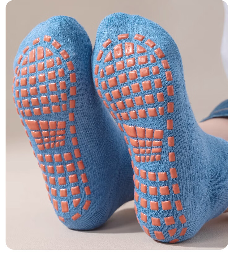 9i9 Floor Socks Autumn Winter Thickened Warm Children's Non-Slip Yoga Trampoline Parent-Child Early Education Socks 4 Pairs 1-5 Years F81 2