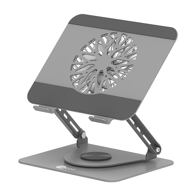 Lenovo Laptop Stand Magnetic Cooling Fan 360° Rotatable Stepless Height Adjustable Metal Holder Compatible with Apple Lenovo Legion Portable Stand LS103