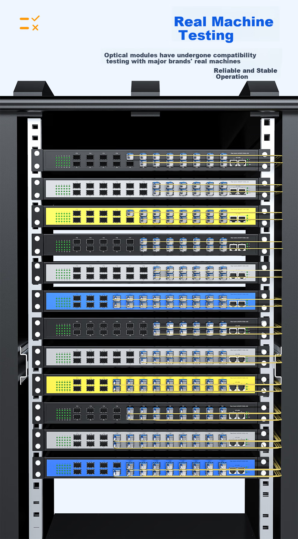 Huigu Gigabit Optical Module, Single-Mode Dual-Fiber 1.25G SFP Fiber Optic Module, LC Interface, Transmission up to 20km, HG-SFP 6