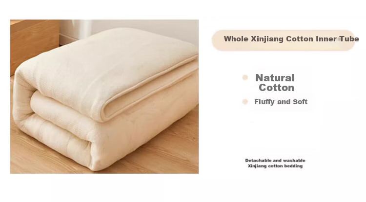Wuyinliangpin 100% Xinjiang Cotton Mattress Pad, Removable And Washable, Pure Cotton Mattress Cover, All-Cotton Quilt, 1.8x2 Meters, 7 Ji 3