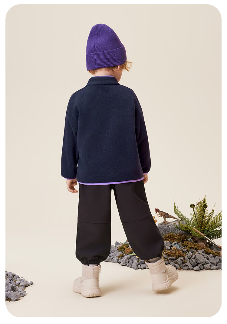 MQDMINI [Anti-Static] Boys' Fleece Jacket Children's Outdoor Sports Camping Baby Toddler Coat 16