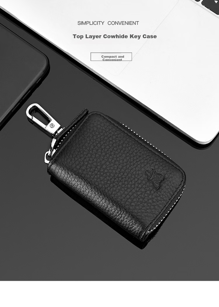 MEXICAN Key Case for Men And Women, Top-Grain Leather, Two-In Multifunctional Key And Coin Purse, Lightweight, for Home And Car Use 2
