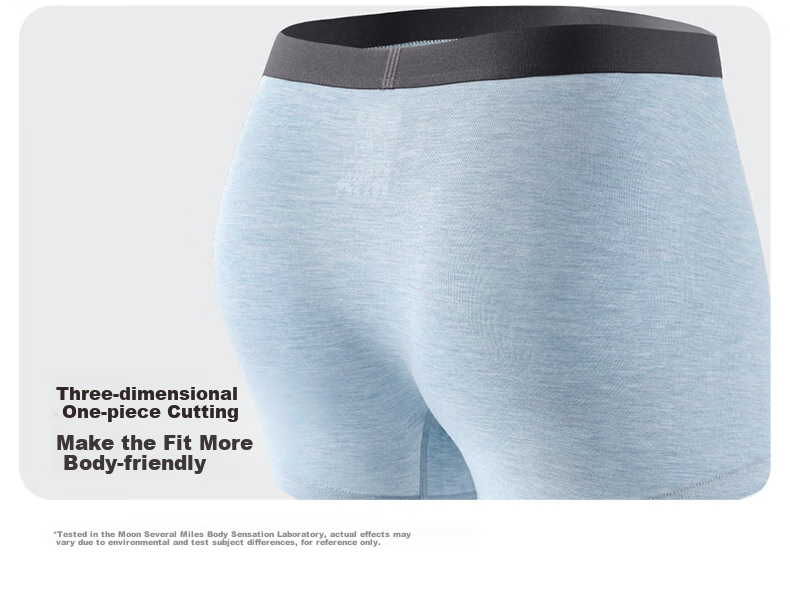 Yuejili Men's Underwear, 2026 New Style, 7A Antibacterial Breathable Modal Crotch Boxer Briefs, Bare Feel Thin Summer Style, Gift for Boyfriend 7