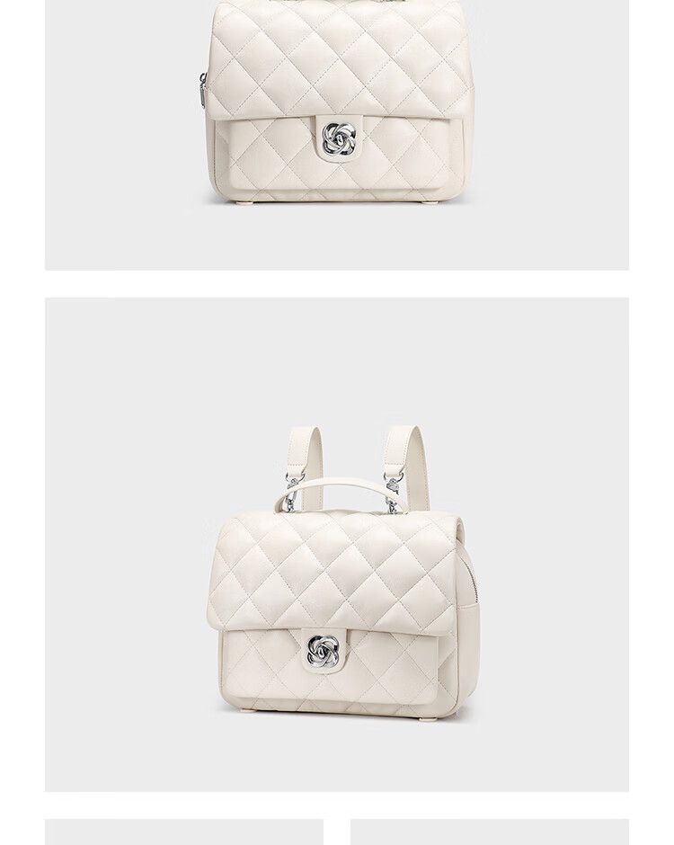 JUST STAR Zhang Yuxi's Same Style Backpack for Women, 2026 New Light Luxury Lightweight Travel Backpack, School Bag, Birthday Gift 5
