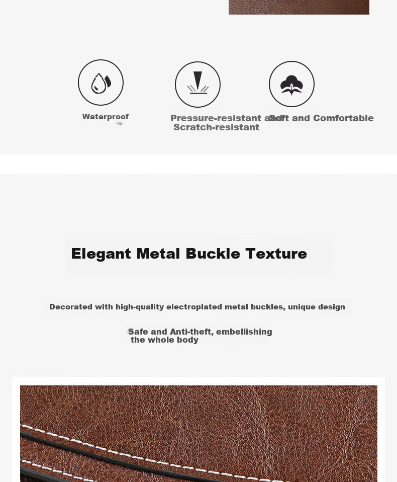 Aiqinghai Leather Handbag, Women's Shoulder Crossbody Tote Bag, Versatile Mom Bag, Practical Birthday And Mother's Day Gift for Mothers 5
