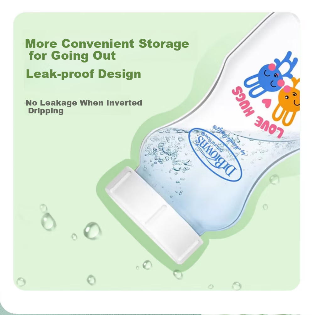 Bulangboshi Glass Replacement Bottle 270ml, Mom's Breast Milk Storage Bottle, Original Wide-Mouth Body, Xiaoliao 4
