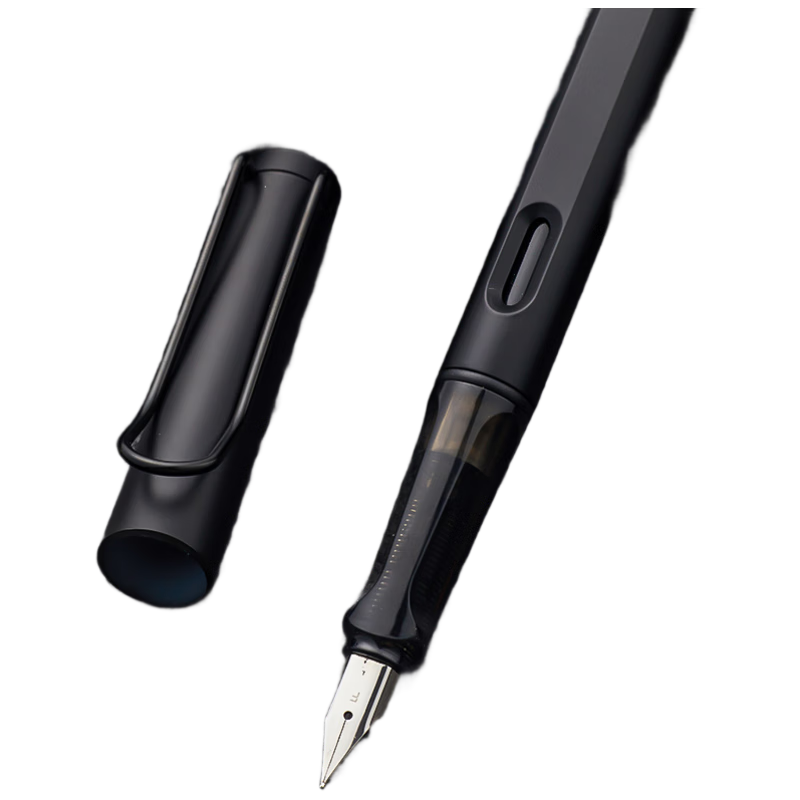 Liupintang Calligraphy Steel Pen Fine Nib 0.5mm Hard Tip Handwriting Pen Adult Signature Fountain Pen Refillable Ink Cartridge Art Pen