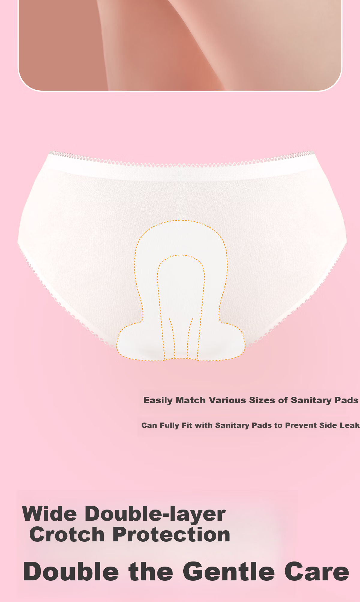 Ankexin Maternity Disposable Underwear for Women, High-Waist Pure Cotton 7A Antibacterial Postpartum Menstrual Travel Disposable 5-Pack XL Size 8