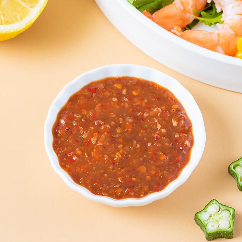 云山半0脂肪蒜蓉酱辣椒酱250g低脂0添加蔗糖辣酱生蚝烧烤拌面轻食沙拉酱
