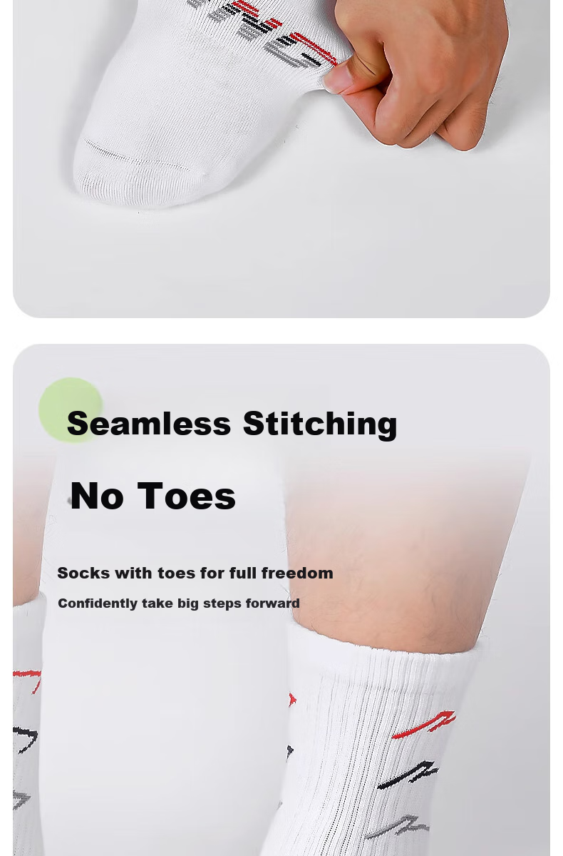 Li-Ning Socks for Men And Women, Sports Basketball Running Socks, Mid-Calf, Spring And Summer, Cotton Casual Sweat-Absorbing Breathable Odor-Resistant Hiking Socks, Gray 9