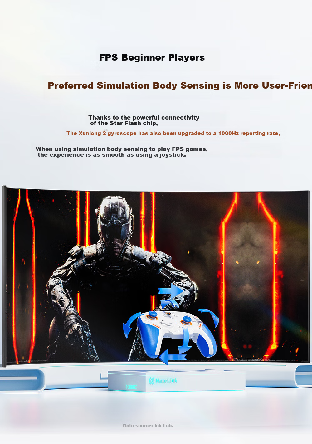 Mojiang Xunlong 2 Star Flash Wireless Game Controller, Carbon Film Joystick, Apex/Switch/PC Computer Steam, Horizon 6, Infinite Warmth, Black Myth: Wukong Carbon Film Versio 11