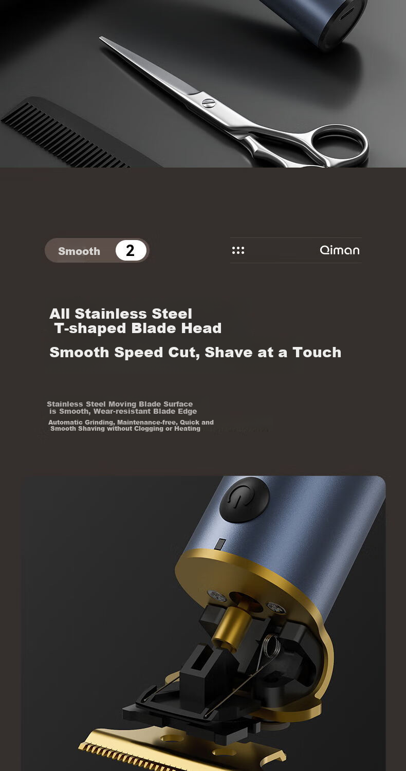Qiman Hair Clipper, Haircutting Tool, Self-Use Hair Trimmer for Home, Adult And Children's Use, Baby Hair Shaver, Men's Special Electric Hair Clipper, Haircutting Tool, Gift for Father 6