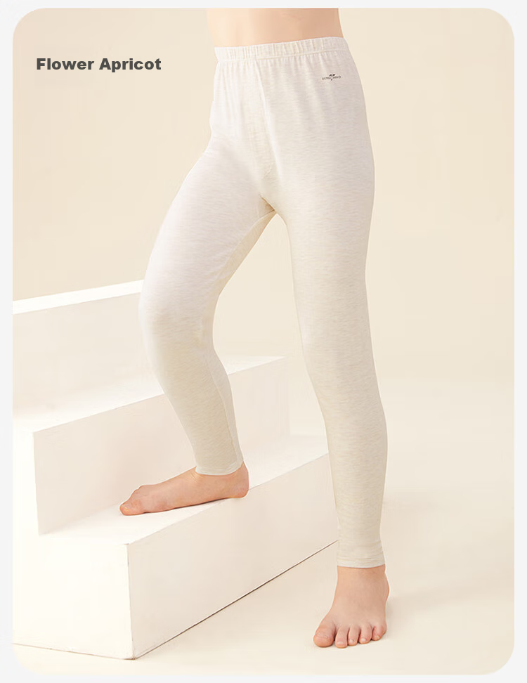 Jiusuiban Light Warmth No. 9 Pants, Children's Thermal Underwear, Boys' Autumn And Winter Thin Cotton Long Johns, Pajama Pants, Youth School Uniform Base Layer Pants, Autumn Pants 13