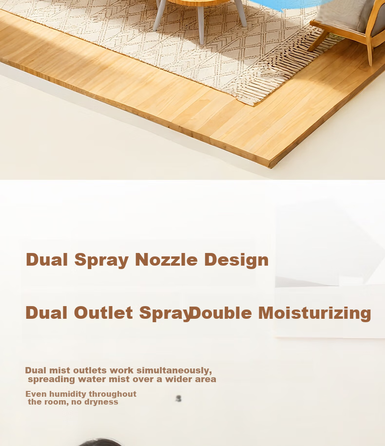 Deli Air Humidifier for Home Bedroom, High Mist Output Water Replenisher, Dorm Quiet UV-C Sterilizing Spray Device, Office Desk Nebulizer, Birthday And Holiday Gift 7