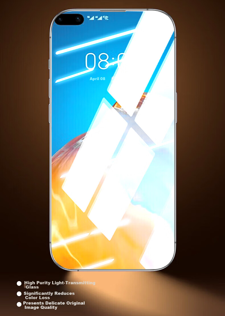 Baozou [No Dust Warehouse 2 Pieces - Replacement Guaranteed] Tempered Glass Screen Protector for Huawei P40, Full Coverage HD Glass Protective Film for Huawei P40 Smartphone 6