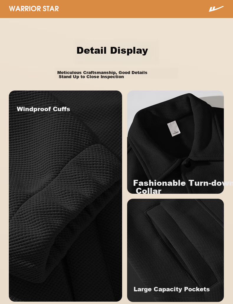 Huili Men's Jacket, Autumn Simple Lapel Casual Coat, Loose Versatile Windproof Outerwear, Black, 2XL 6