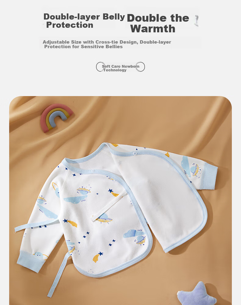 Shiyuejiejing Baby Clothes Half-Back Shirt, Spring And Summer, for Boys And Girls, Newborn Cotton, Summer Monk Robe, Class A 5
